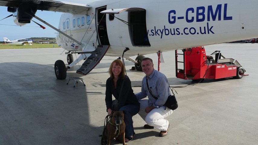 Tagg waiting to board